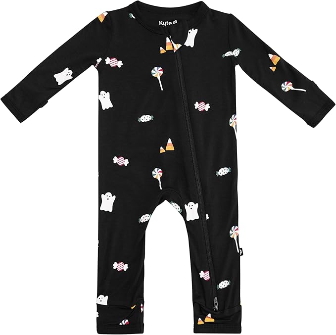 KYTE BABY Unisex Rayon Made From Bamboo Zippered Rompers 0-24 Months