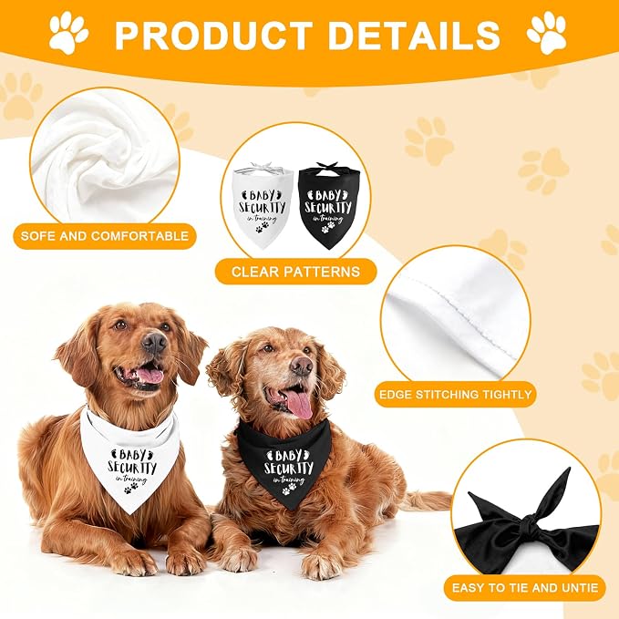 Our Humans are Getting us a Baby Dog Bandanas Pet Scarf Pregnancy Announcement - Image 3