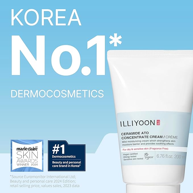 Illiyoon ATO Cream 6.76 Fl Oz with ATO Soothing Gel 5.91 Fl Oz