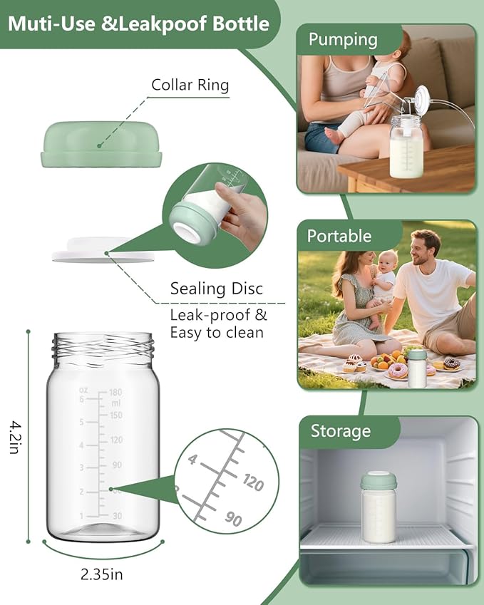 Breast Pump Parts Compatible with Spectra S1/S2/9 Plus/Synergy Gold, Full Set Replacement Parts for Spectra Include 20mm Flange, Duckbill Valve, Backflow Protector, Tubing, Bottle, Not Original Parts