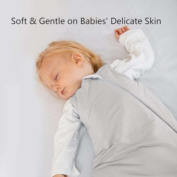 BubblePanda Rayon Made from Bamboo Sleep Sack 2t-3t 0.5 Tog Soft Lightweight Toddler Sleep Sack 24-36 Months for Babies 2-Way Zipper Wearable Blanket Baby 3t