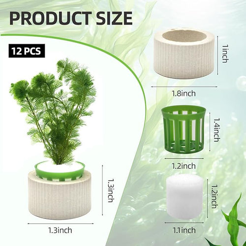 12 Pack Aquarium Plant Weights, Aquatic Plants Fixed Ring Set, Anti-Floating - Image 2