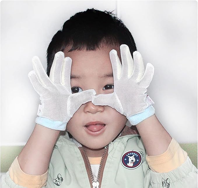 Thumb Sucking Guard Gloves Thumb Guard to Thumb Sucking Stop for Kids Nail Biting Stop and Five Fingers Sucking Stop for Baby (XXXL)