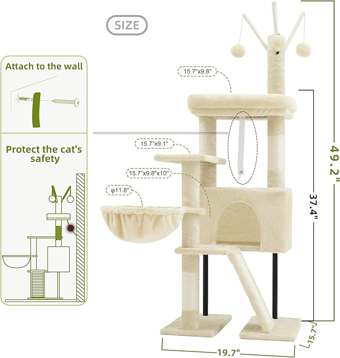 Cat Tree for Indoor Cats, Cat Tower - Image 7