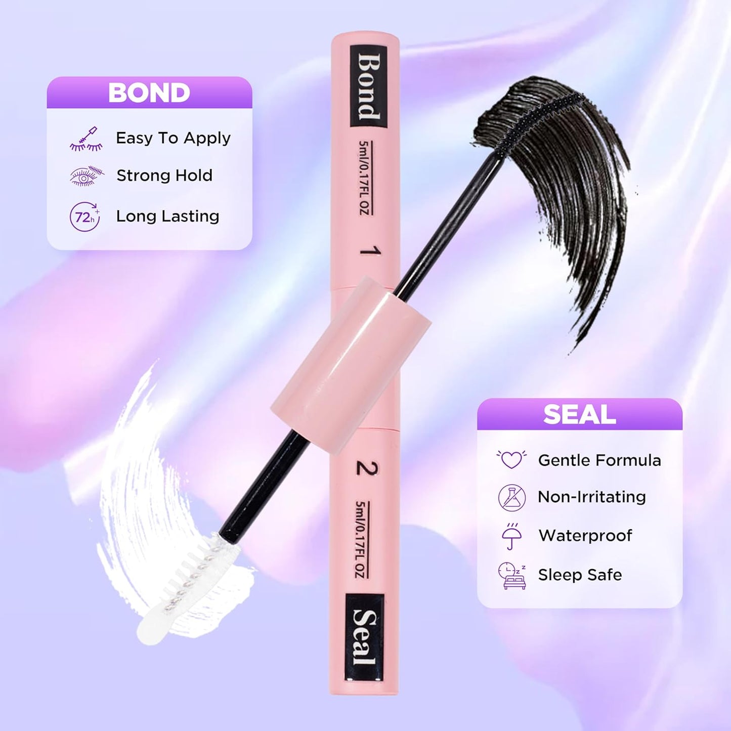 Lash Extension Kit DIY Lash Clusters Kit Eyelash Extensions Individual Lashes Extensions with (BondSeal,Tweezers,Remover,120Pcs,Stardream8-16mm)