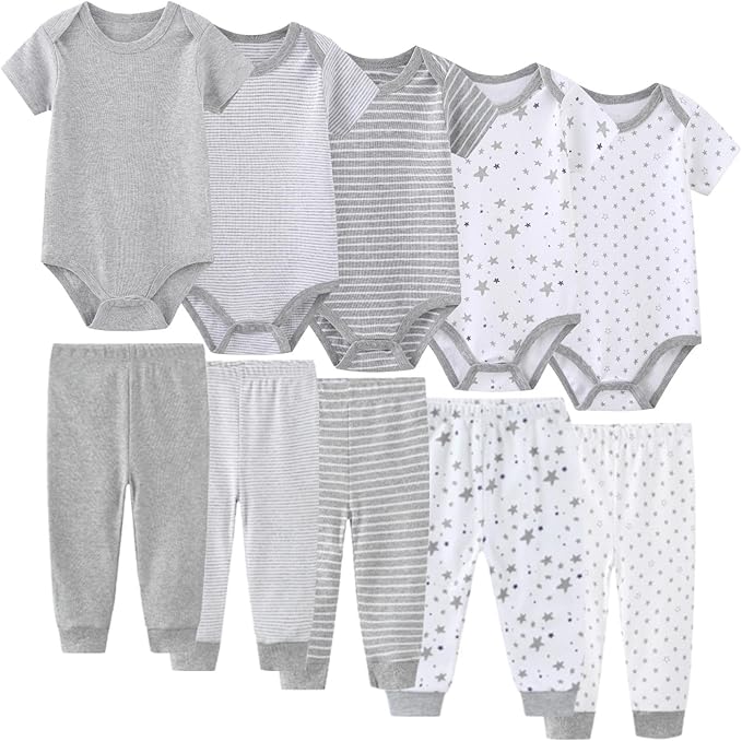Unisex Baby Boy Girl Pants Sets 10 pack Cotton Casual New born Clothes Comfort Infant Outfit