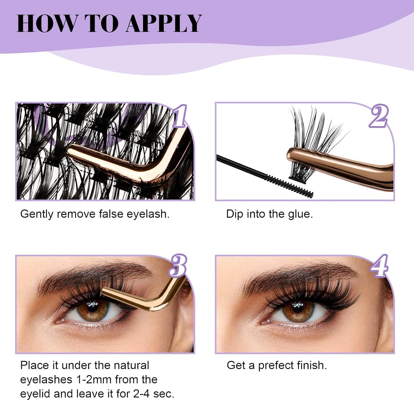 B&Qaugen Manga Lash Clusters DIY Individual Lashes 40D-C-9-16 300 PCS False Eyelash Cluster Manga Cluster 30D 40D 50D D Curl Eyelash Extensions at Home (40D-C-9-16)