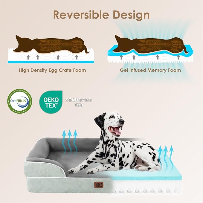 EHEYCIGA Orthopedic XL Dog Beds, Waterproof Memory Foam Dog Bed - Image 4