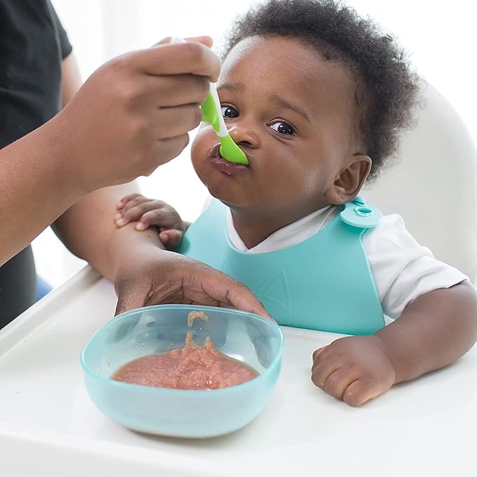 Dr. Brown's Soft-Tip Toddler Feeding Spoons, 6 Pack with No-Slip Strong Suction Bowl for Babies and Toddlers, BPA Free, 2 Pack