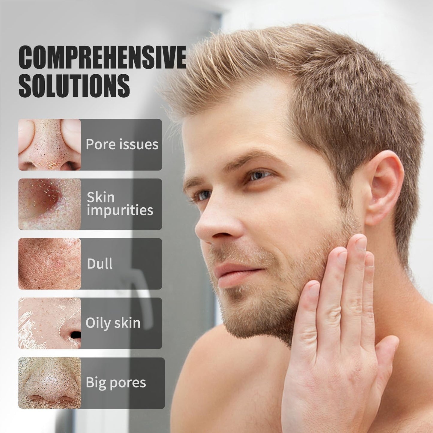 JVR Peel Off Face Mask, Blackhead Remover Mask for Men, Charcoal Peel Off Black Mask, Facial Mask Purifying and Deep Cleansing for All Skin Types 8.46 OZ