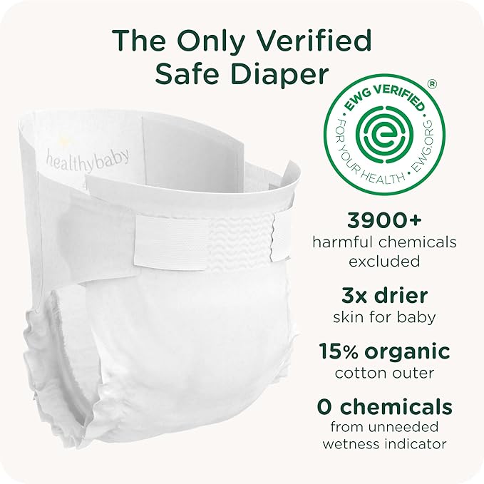Our Diapers | Environmentally Friendly | Hypoallergenic | Soft Organic Cotton Outer Layer | Chlorine Free | Size 3 (240 Diapers)