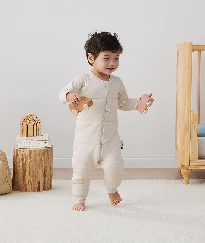 ergoPouch 1.0 TOG Sleeping Bag – Breathable, Cozy Sleepwear for Boys and Girls (2-3 Years, Oatmeal Marle)