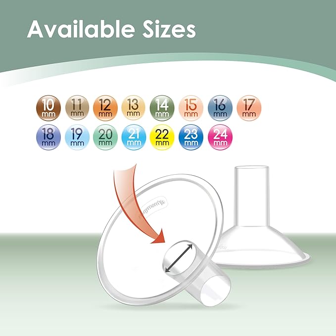 Maymom MyFit Crater Series 19mm Two-Piece Design Small Breastshield Compatible with Medela Breast Pump Parts; Replace Shields; Fit Flex Connector; 2pc