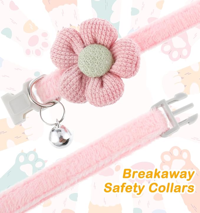 2Pcs Girl Cat Collars, Adjustable Design - Image 6