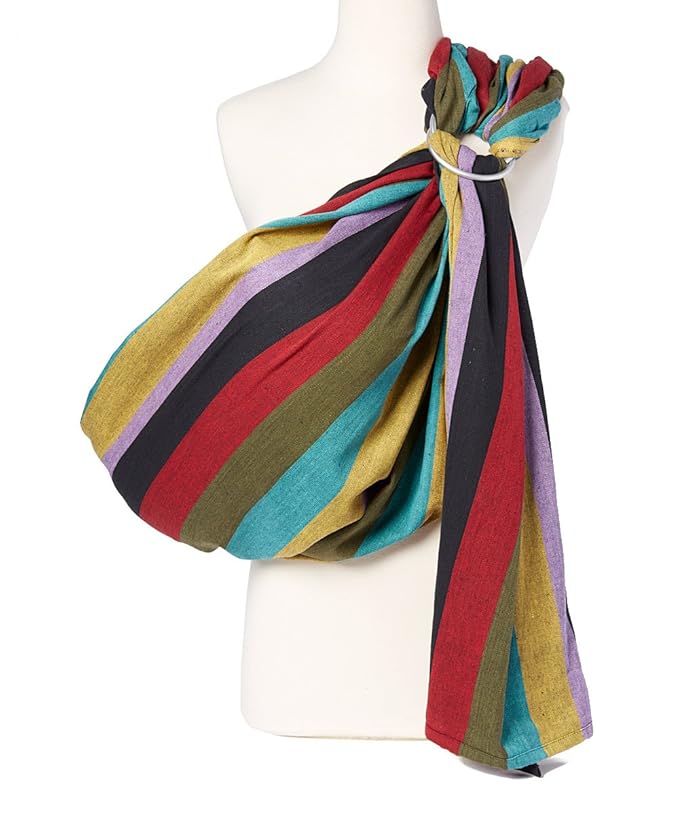 Hip Baby Wrap Ring Sling Baby Carrier for Infants and Toddlers - Beautiful, 100% Soft Cotton Baby Wraps Carrier for Babies 8-35 lbs - Perfect Baby Shower Gifts Moms and Dads - Nursing Cover (Autumn)