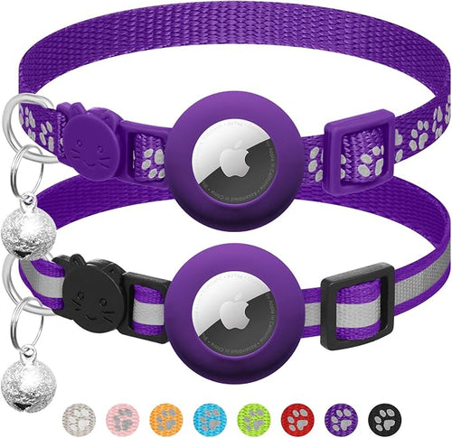 2 Pack Airtag Cat Collar Breakaway by LAFAYIspecializesinpetcollars