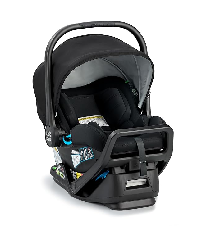 Baby Jogger City GO 2 Infant Car Seat, Lunar Black – Lightweight Rear-Facing Infant Car Seat, Travel System Compatible, Taxi-Safe