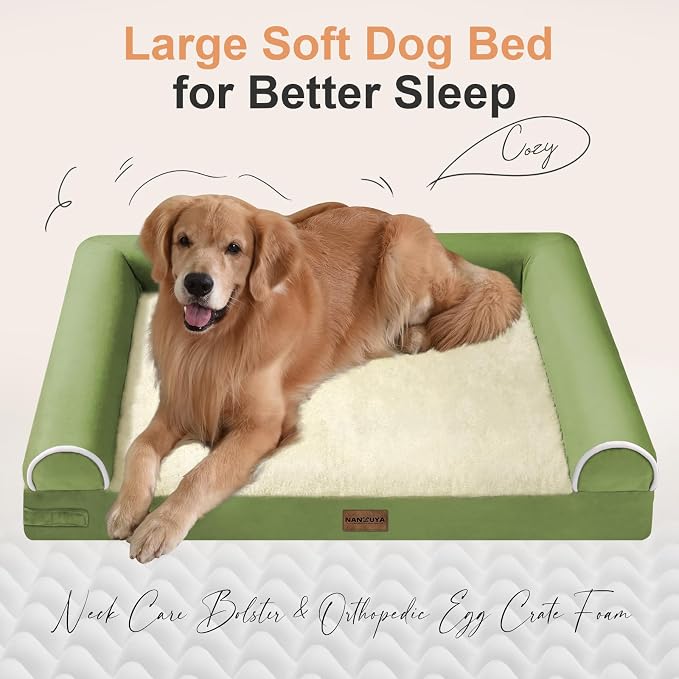 Large Dog Bed Orthopedic Washable: Jumbo Dog Bed Bolster Extra Large Dogs Egg - Image 2