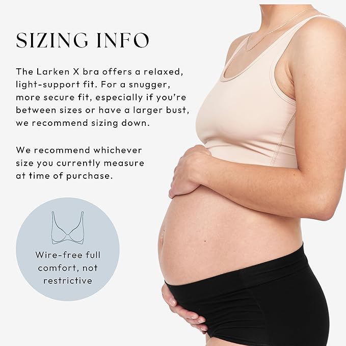 Larken Hands Free Pumping Bra for Breastfeeding | Breast Pump - Maternity Bras for Pregnancy, Pumping & Nursing Bra in One