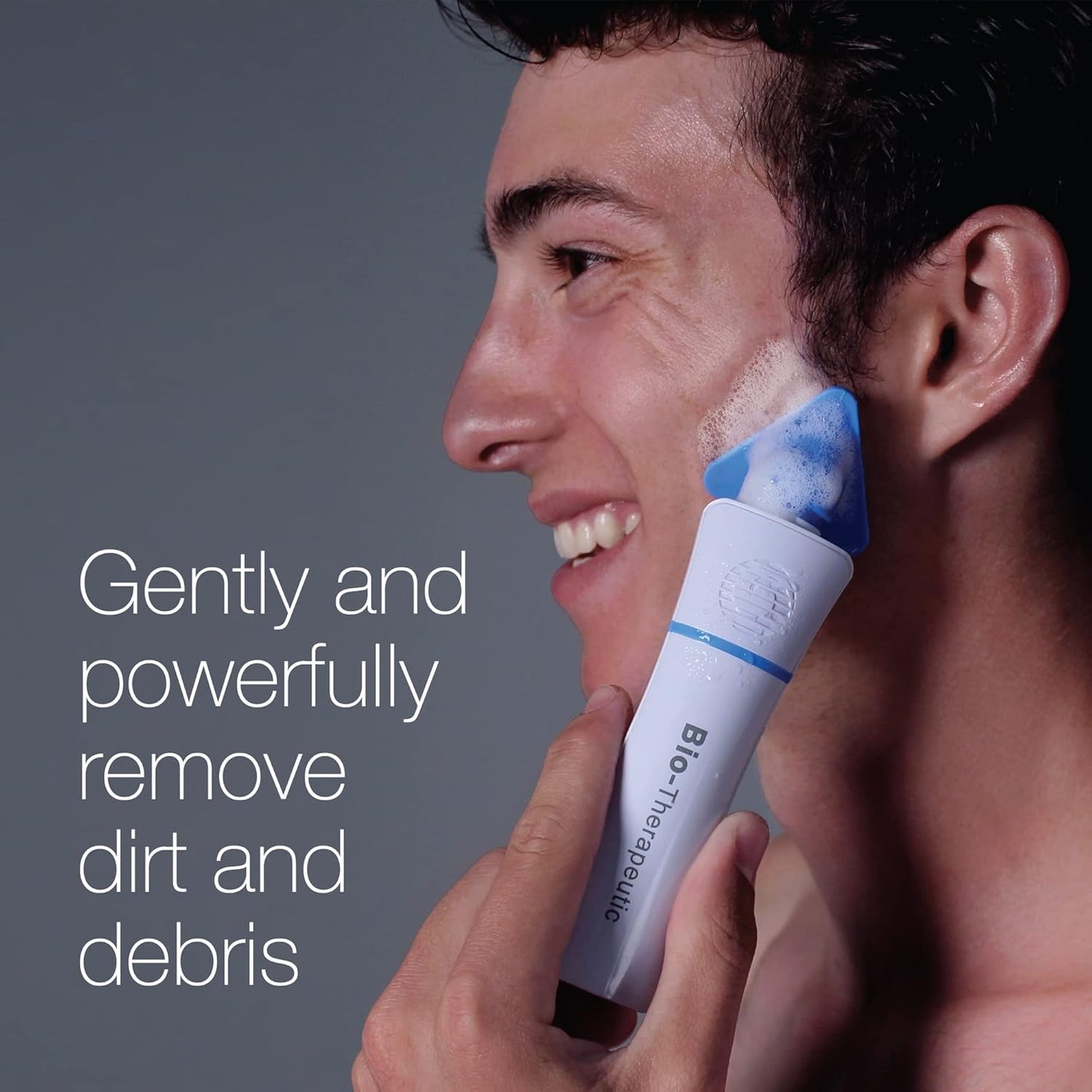 Bio-Therapeutic bt-Sonic Facial Cleansing Brush, Microsonic Handheld Silicone Face Cleanser, Exceptional Quality Water Resistant Face Exfoliator