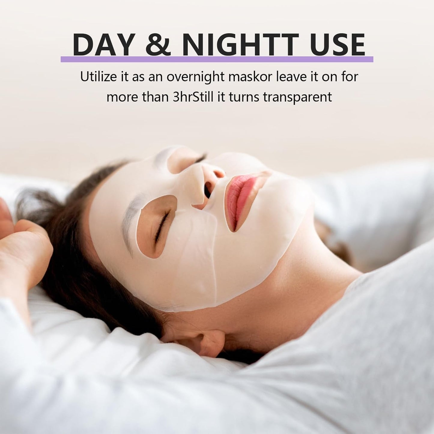 Deep Collagen Jelly Gel Face Mask,Bio-Collagen Facial Mask for Glass Glow Skin,Hydrating Hydrogel sheet Overnight Mask, low molecular weight collagen for lifting, firming, and moisturizing