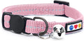 Pawtitas Recycled Pink Reflective Cat Collar – Eco-Friendly Breakaway Safety by Pawtitas