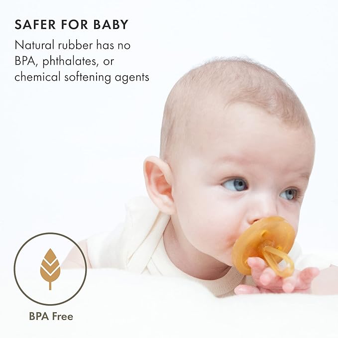 Natursutten Pacifiers 12-18 Months - 1-Pack Original Shield Orthodontic Nipple Natural Rubber Safe & Soft BPA-Free for Breastfeeding Babies - Newborn Pacifiers Made in Italy