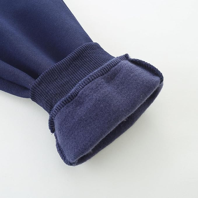 3 Pack Boy's and Girl's Fleece Pull on Jogger Sweatpant with Pockets and Drawstring 2-13 Years