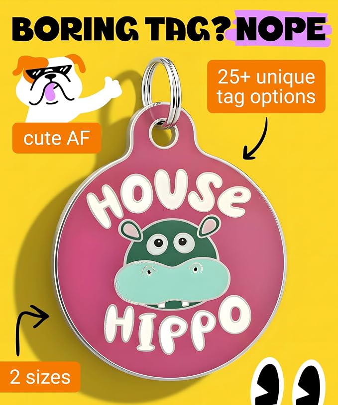 Bad Tags Personalized Dog and Cat ID Tags in 25+ Designs and 2 Sizes - Image 4