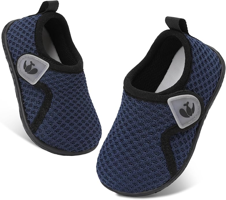 FEETCITY Baby Boys Girls First Walking Shoes Infant Sneakers Crib Shoes Breathable Lightweight Slip On Shoes
