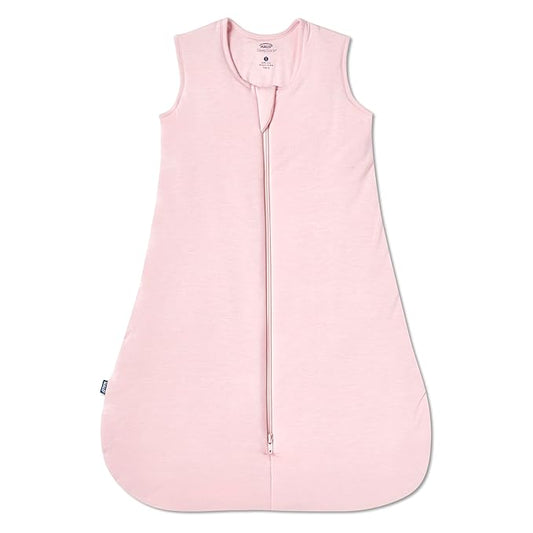 HALO SuperSoft Bamboo Wearable Blanket 1.5 TOG – Buttery Soft, Plush Baby Sleep Sack for Newborns, Infants & Toddlers, Hip-Healthy Design, Machine Washable, 0 – 6 Months, Small, Dusty Pink