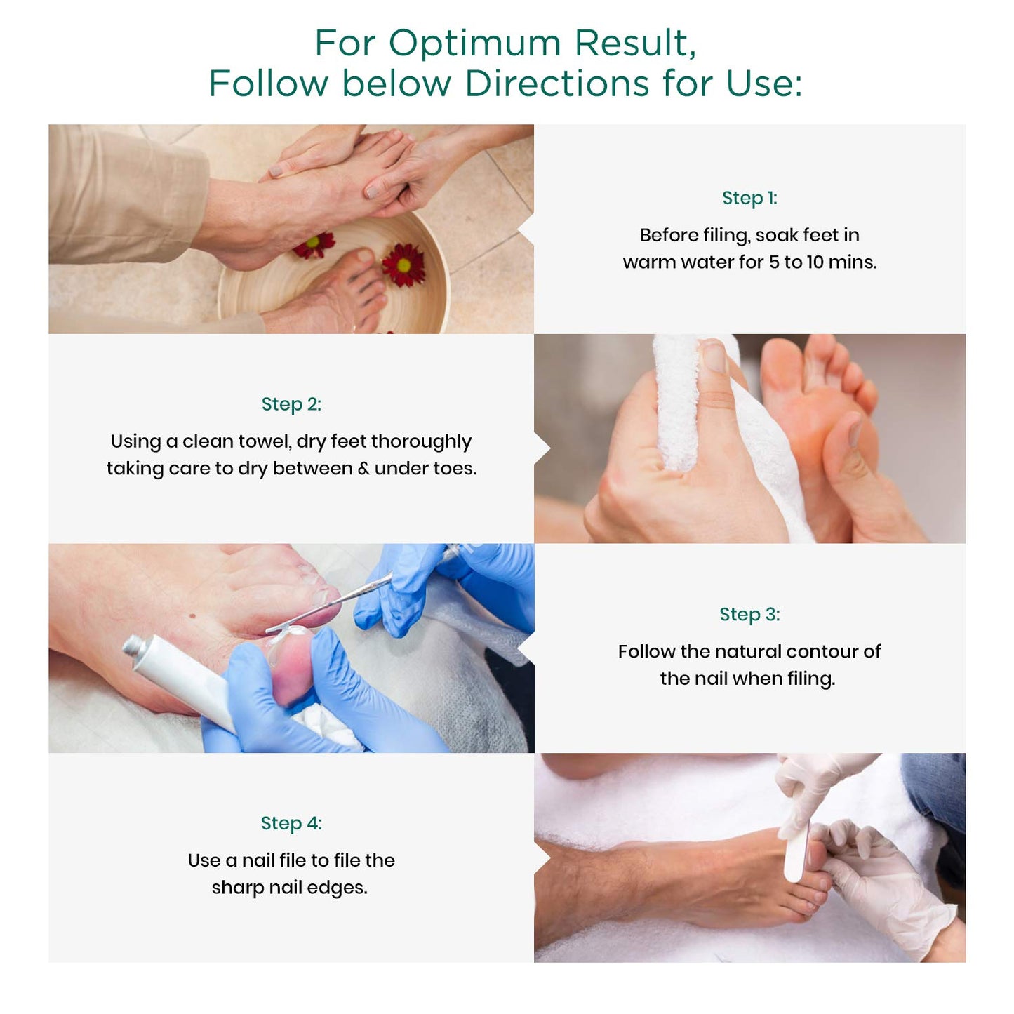 Ingrown Toenail File Set by Blizzard – 3 Piece Double-Ended Tool Kit with Blacks File, Nail Cleaner and Lifter for Cleaning and Care of Ingrown Toenails - Premium Stainless Steel