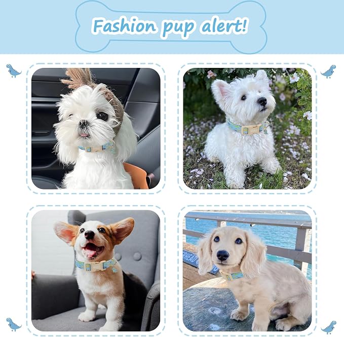 Dinosaur Dog Collar for Large Dogs, Cute Puppy Collars - Image 3