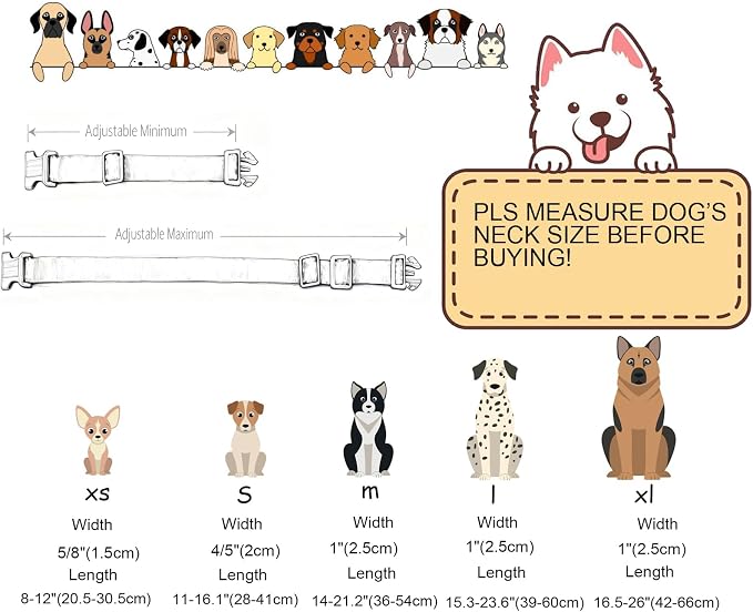 DOGWONG Cute Pet Dog Collar Pink Flamingos Cotton Dog Collar- Soft Girl Puppy - Image 6