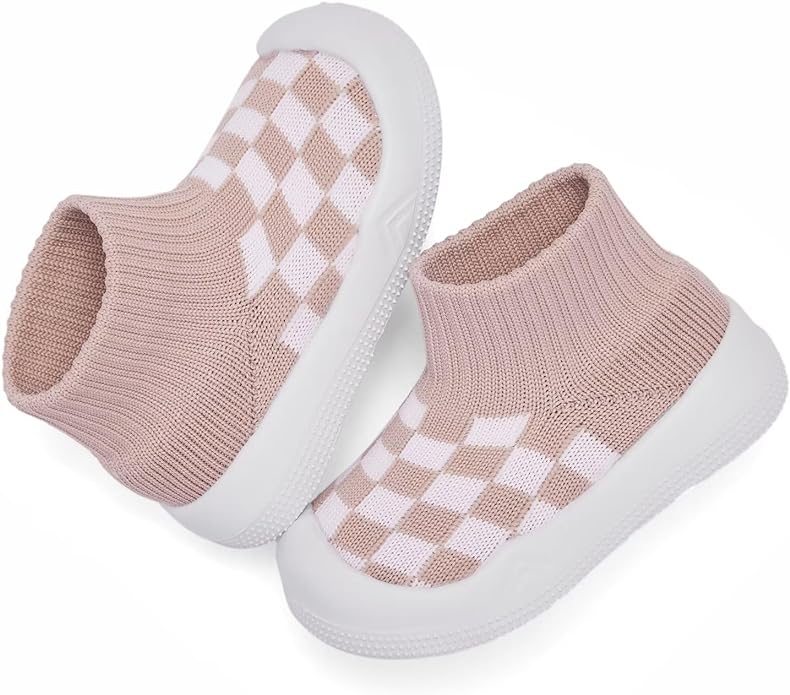 Eashi Baby Boy Girl Non-Skid Indoor Infant Walking Shoes Breathable Warm Elastic Sock Shoes with Memory Sole Protect Toes Outdoor Sneakers