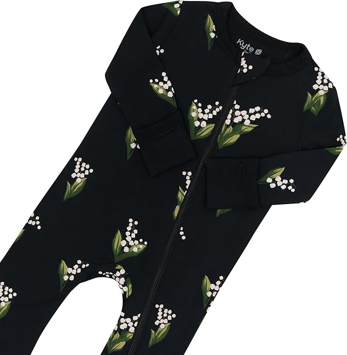 KYTE BABY Unisex Rayon Made From Bamboo Zippered Rompers 0-24 Months