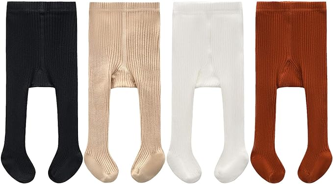CECORC Baby Girls Tights Toddler Cable Knit Leggings Thick Cotton Infant Stockings Pantyhose 1-10T
