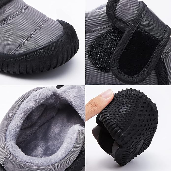 BMCiTYBM Toddler Baby Snow Boots Winter Shoes Boys Girls Cold Weather Baby Faux Fur Shoes