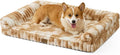 Cute Dog Bed for Medium Dogs, Faux Rabbit Fur Orthopedic Foam Dog Bed by COZYKISS