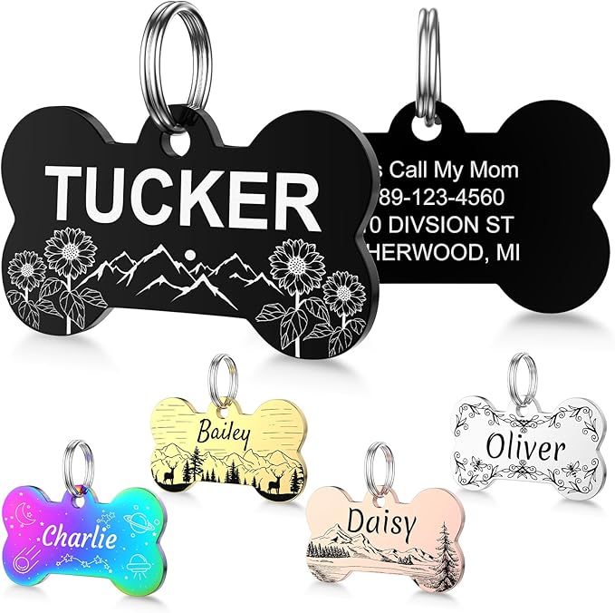 YEHANTI Dog Tags Personalized for Pets by YEHANTI