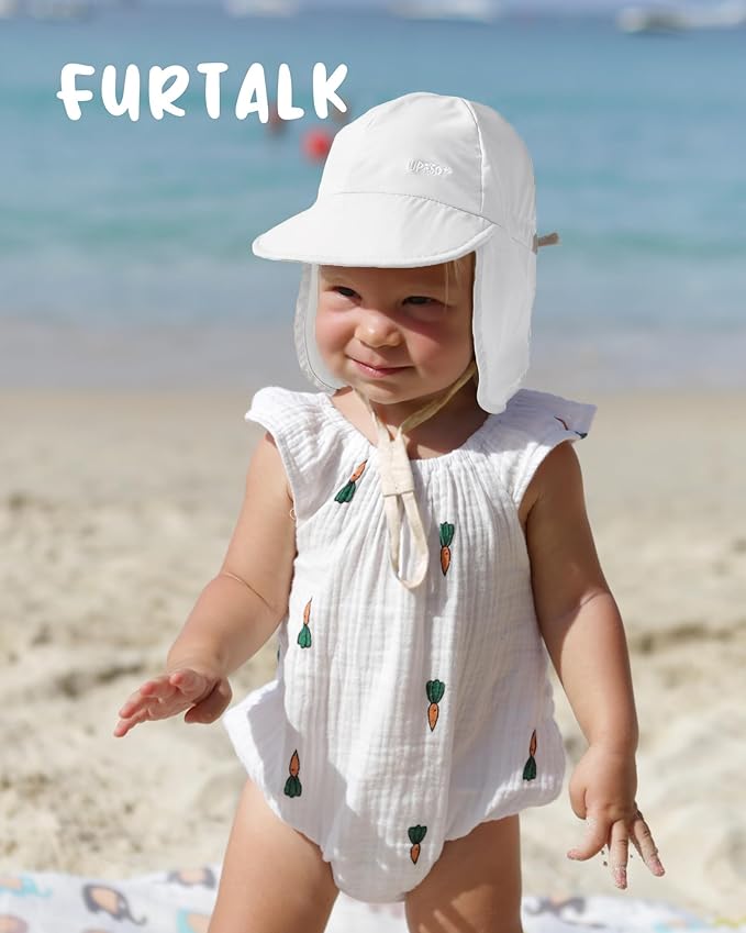 FURTALK Baby Sun Hat Girls and Boys Summer Beach Swim Hat Essentials UPF 50+