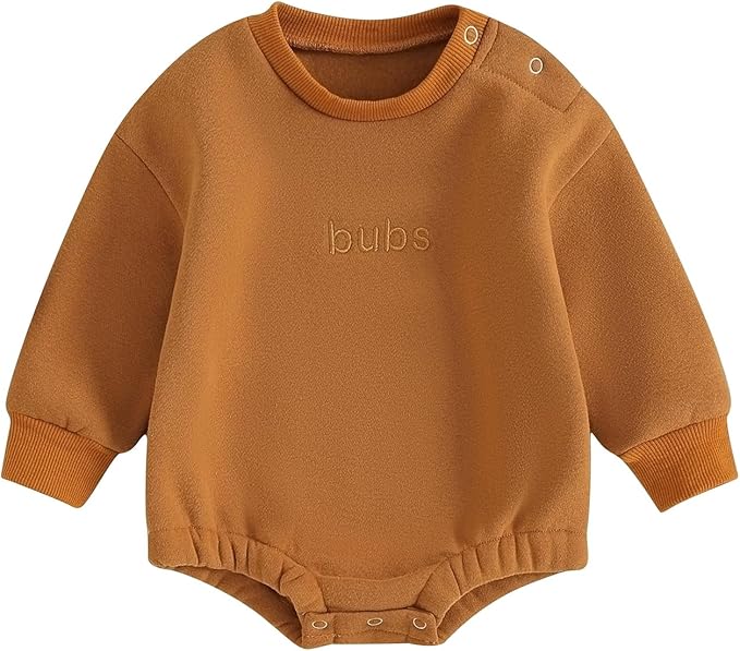 VISGOGO Newborn Infant Baby Boy Girls Oversized Romper Little Dude Sweater Onesie Coming Home Outfit Neutral Clothes