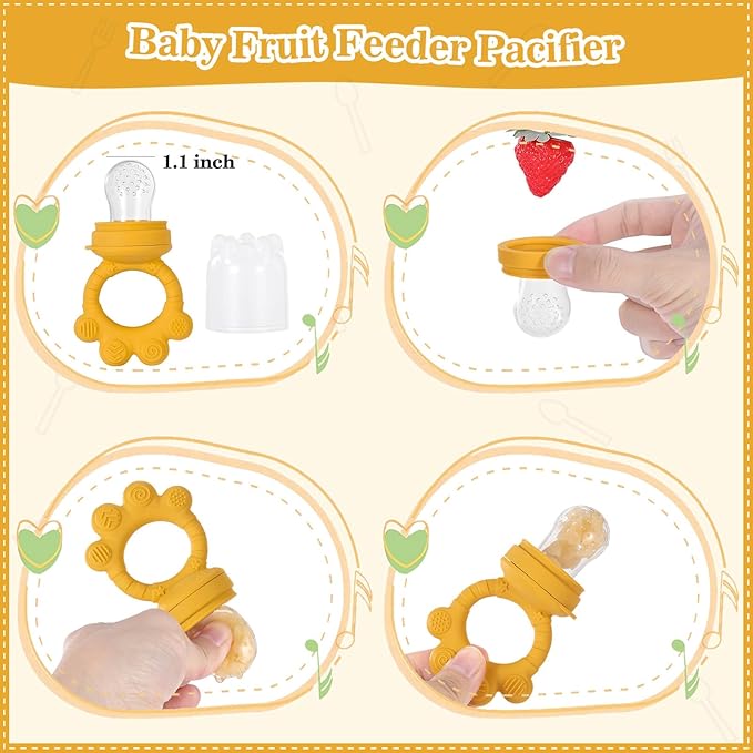 Silicone Baby Feeding Set 10 Pcs Baby Led Weaning Supplies Suction Bowl Divided Plate Baby Bibs Fruit feeder Pacifier Baby Spoons Forks Sippy Cup Utensil Sets Baby Essentials for Newborn Gift Yellow