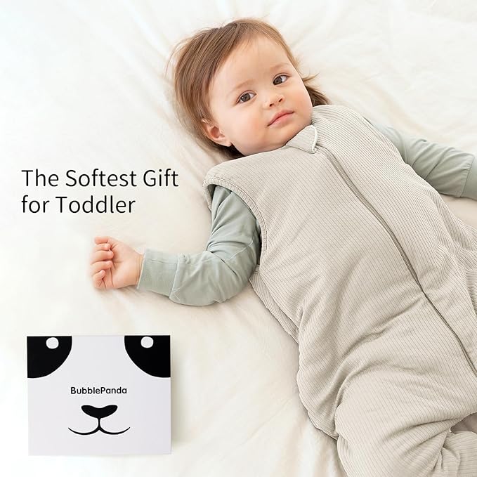Rayon Made from Bamboo Toddler Sleep Sack with Feet 24-36 Months 1.0 Tog Breathable Sleep Sack 2t-3t Ultra Soft Baby Wearable Blanket with Legs Unisex Sleeping Bag with 2-Way Zipper