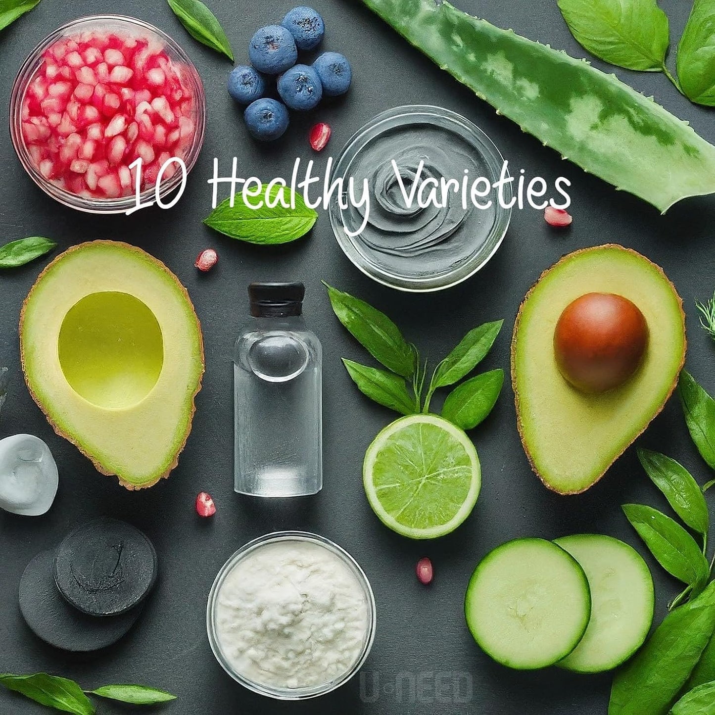 U-NEED 100 pcs Korean Face Sheet Mask (10 Types x 10 pcs) Natural Facial Mask Sheet | Tencel | Skin Care | Made in Korea | Moisturizing & Tightening | Pigment Balancing