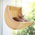 HAPYKITYS Window Cat Bed Moon Perches, Mounted by HAPYKITYS