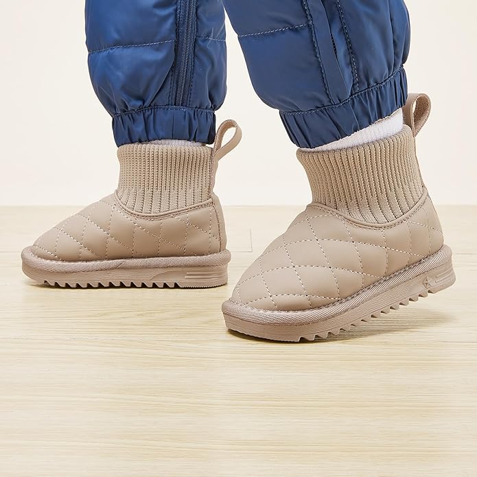 BMCiTYBM Girls Boys Snow Boots Warm Winter Fur Lined Baby Shoes (Infant/Toddler/Little Kid)