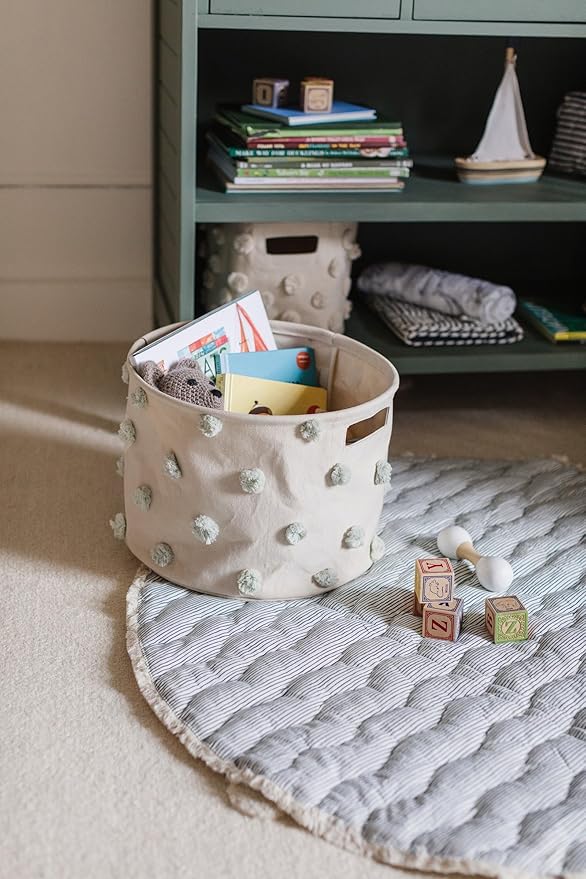 Pehr Baby Play Mat, Life Aquatic | Ultra-Soft Quilted 100% Cotton Exterior with Plush Polyester Fiberfill | 40” Diameter