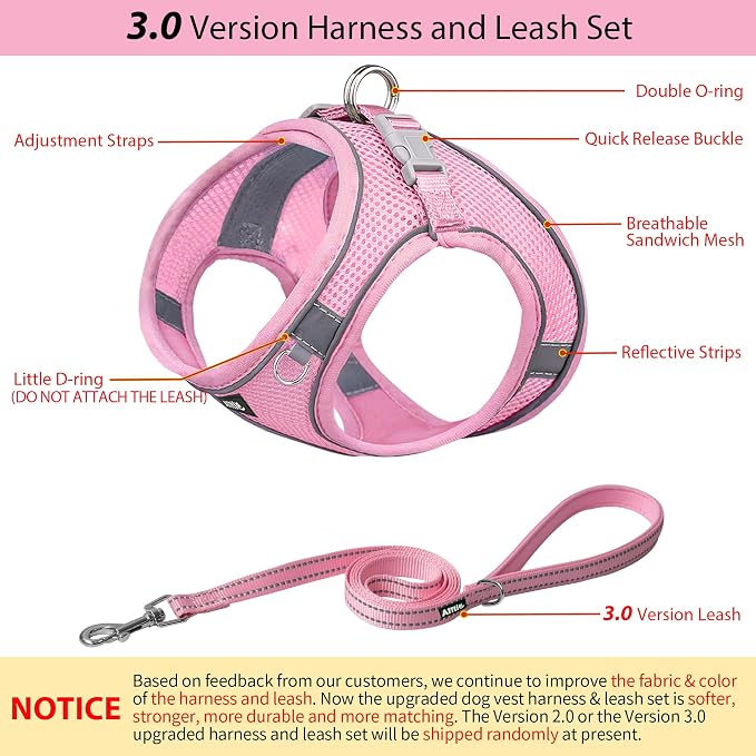 AIITLE Easy Walk Dog Harness and Leash Set - Image 6