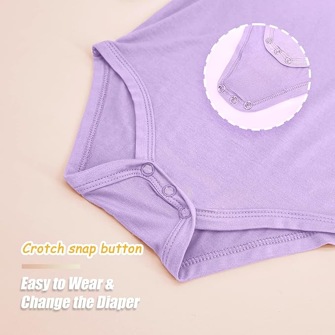 Jimonda Bamboo Baby Bodysuit Long Sleeve Infant Romper Soft Boy Girl Unisex Newborn Clothes One Piece Outfits Summer Fall